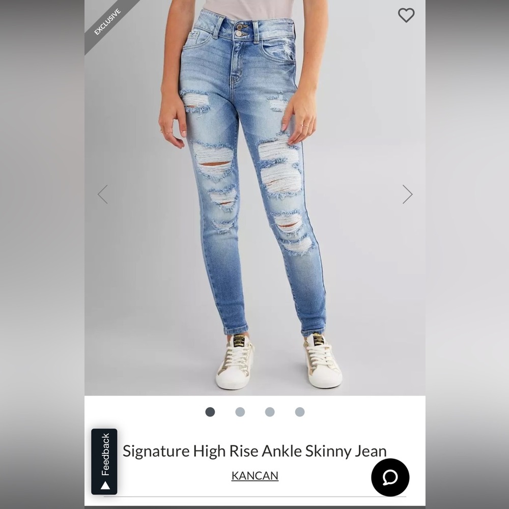 Signature High Rise Ankle Skinny Jean
KANCAN size 27